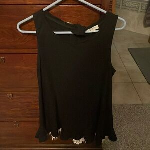 NWOT black with cream back super cute